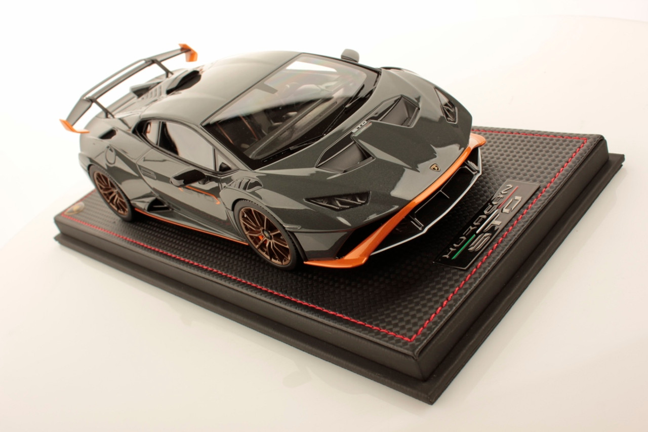 1/18 MR Collection Lamborghini Huracan STO (Grigio Telesto Grey) Resin Car Model Limited