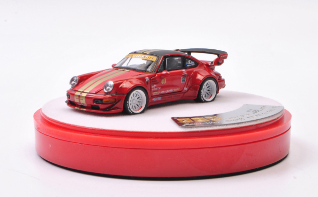 1/64 PGM Porsche 911 RWB 964 (Red) Luxury Packge Diecast Car Model
