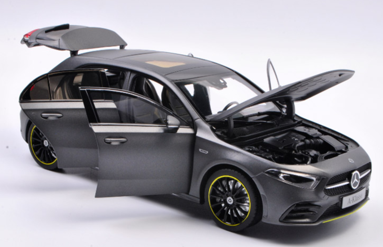 1/18 Dealer Edition Mercedes-Benz Mercedes A-Class A-Klasse Hatchback (Matte Grey) 4th Generation (W177; 2018–present) Diecast Car Model