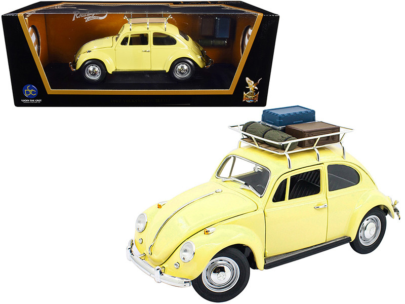 Bee 1/18 Road Signature 1967 Volkswagen Beetle with Roof Rack and
