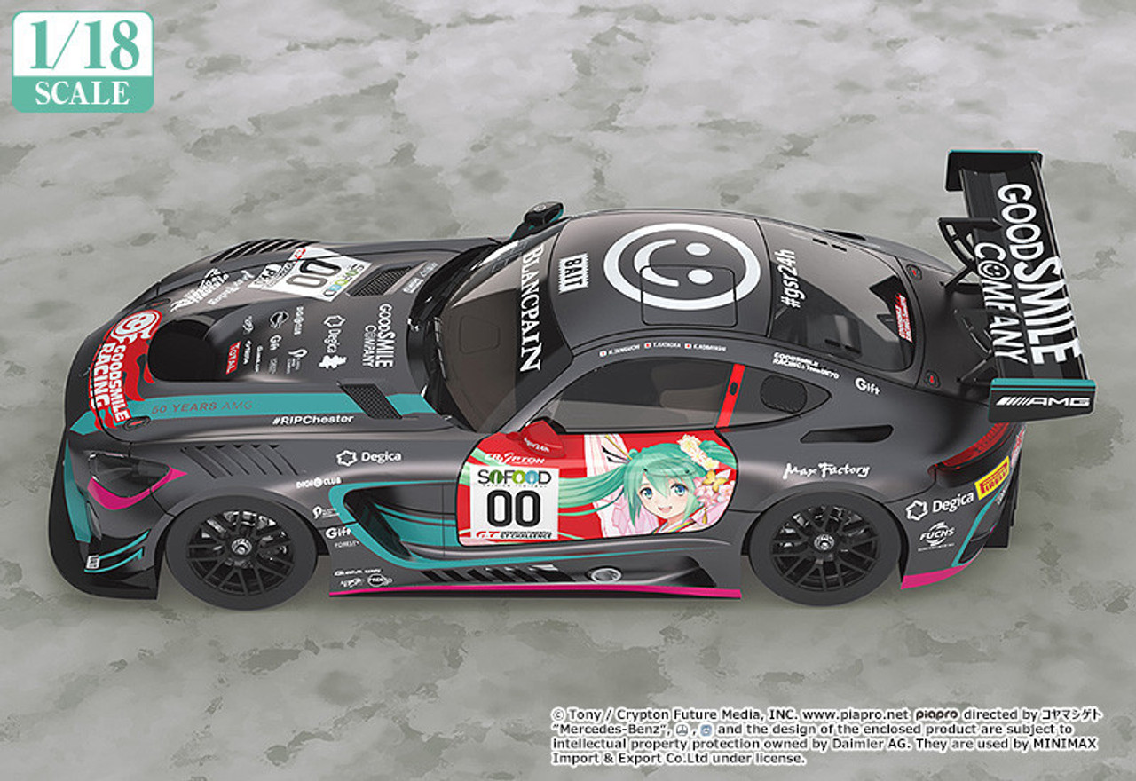 1/18 Goodsmile Mercedes-Benz Mercedes AMG GTR Hatsune Miku AMG 2017 SPA 24H  Final Version Car Model (2nd Qtr 2021)