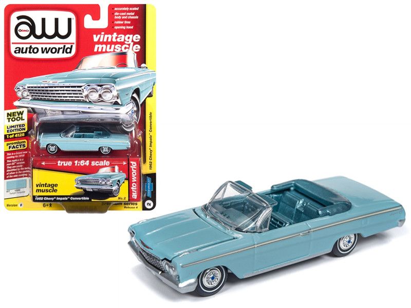 1962 Chevrolet Impala Open Convertible Twilight Turquoise with