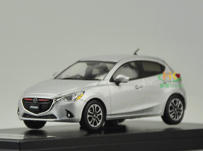 Mazda Demio ミニカー シルバー 1/43 Dealer Edition Mazda 2 / Demio (Silver) - LIVECARMODEL.com
