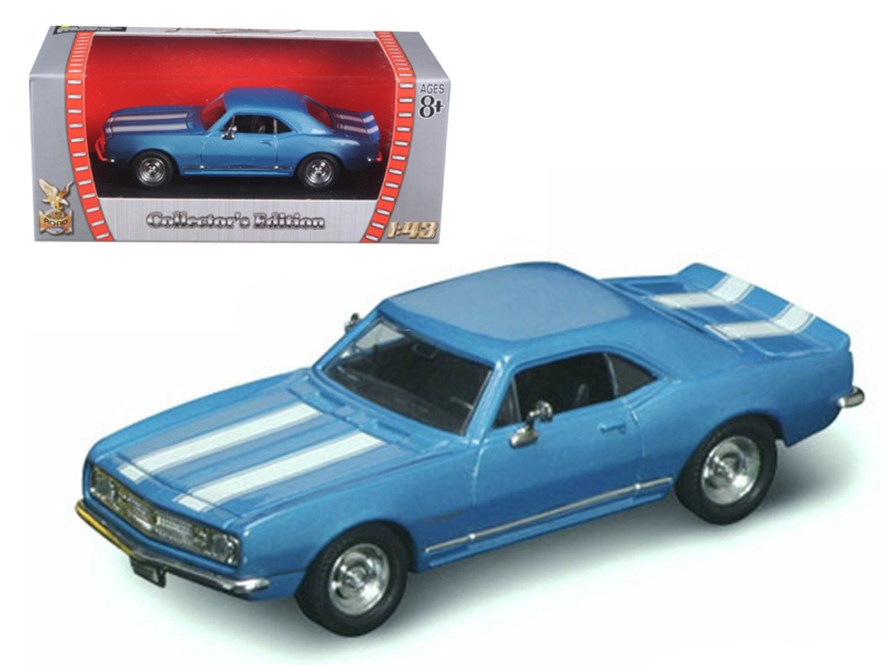 1967 Chevrolet Camaro Z-28 Blue 1/43 Diecast Model Car by Road Signature