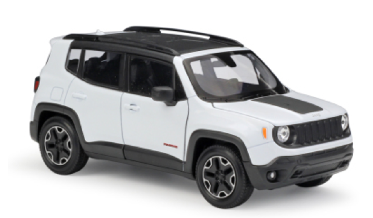 1/24 Welly FX Jeep Renegade (White) Diecast Car Model