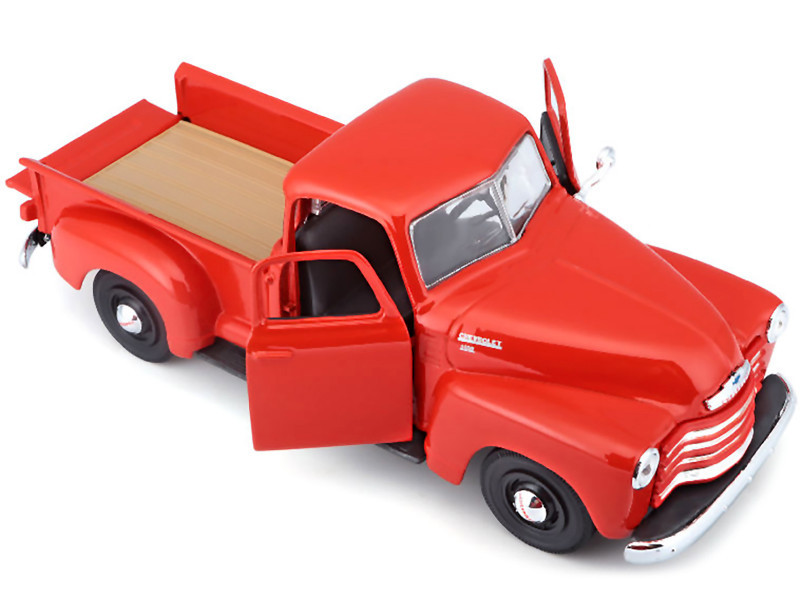 1950 Chevrolet 3100 Pick Up Truck Omaha Orange 1/25 Diecast Model by Maisto