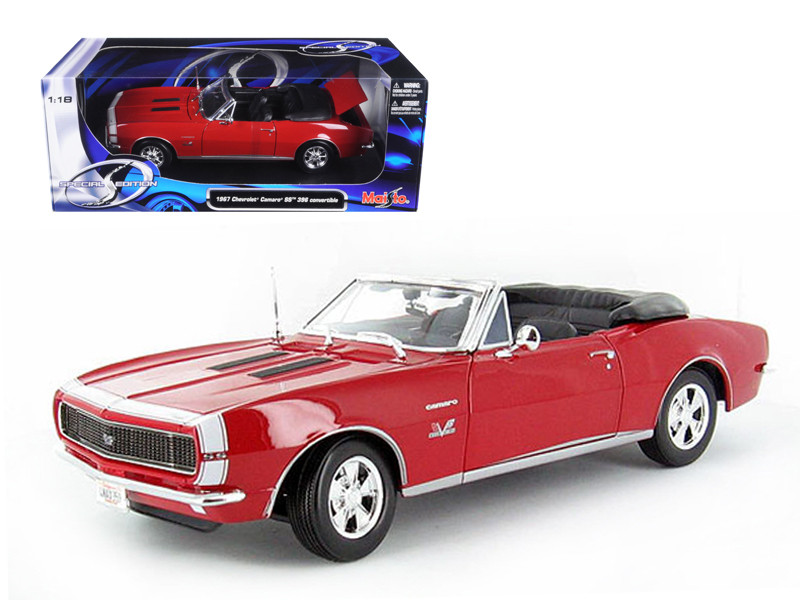マイスト　1/18 1967 Chevrolet Camaro SS 396 1967 Chevrolet Camaro SS 396 Convertible Red 1/18 Diecast Model