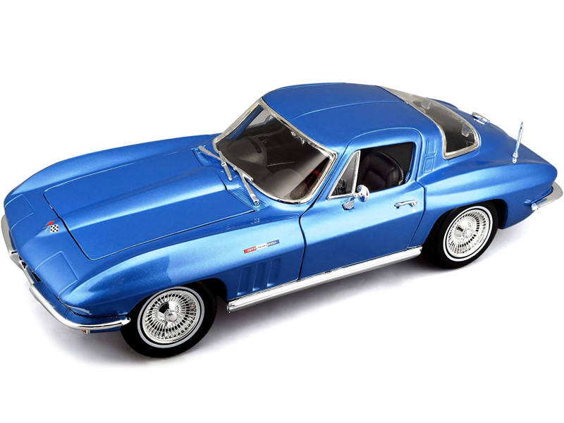 1/18 Maisto 1965 Chevrolet Corvette C2 (Blue) Diecast Car Model