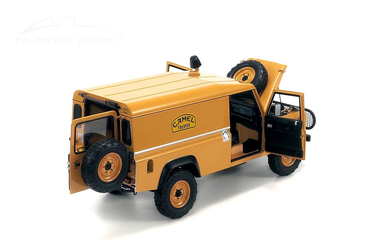 1/18 Almost Real 1985 Land Rover Defender 110 “Camel Trophy” Support Unit Borneo Diecast Car Model Limited