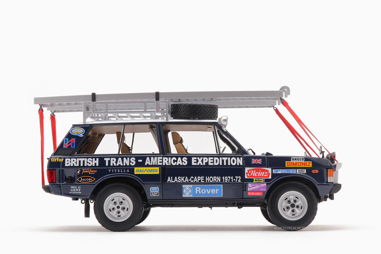 1/18 Almost Real Range Rover “The British Trans-Americas Expedition”  Edition 1971-1972 (868K) Diecast Car Model LImited