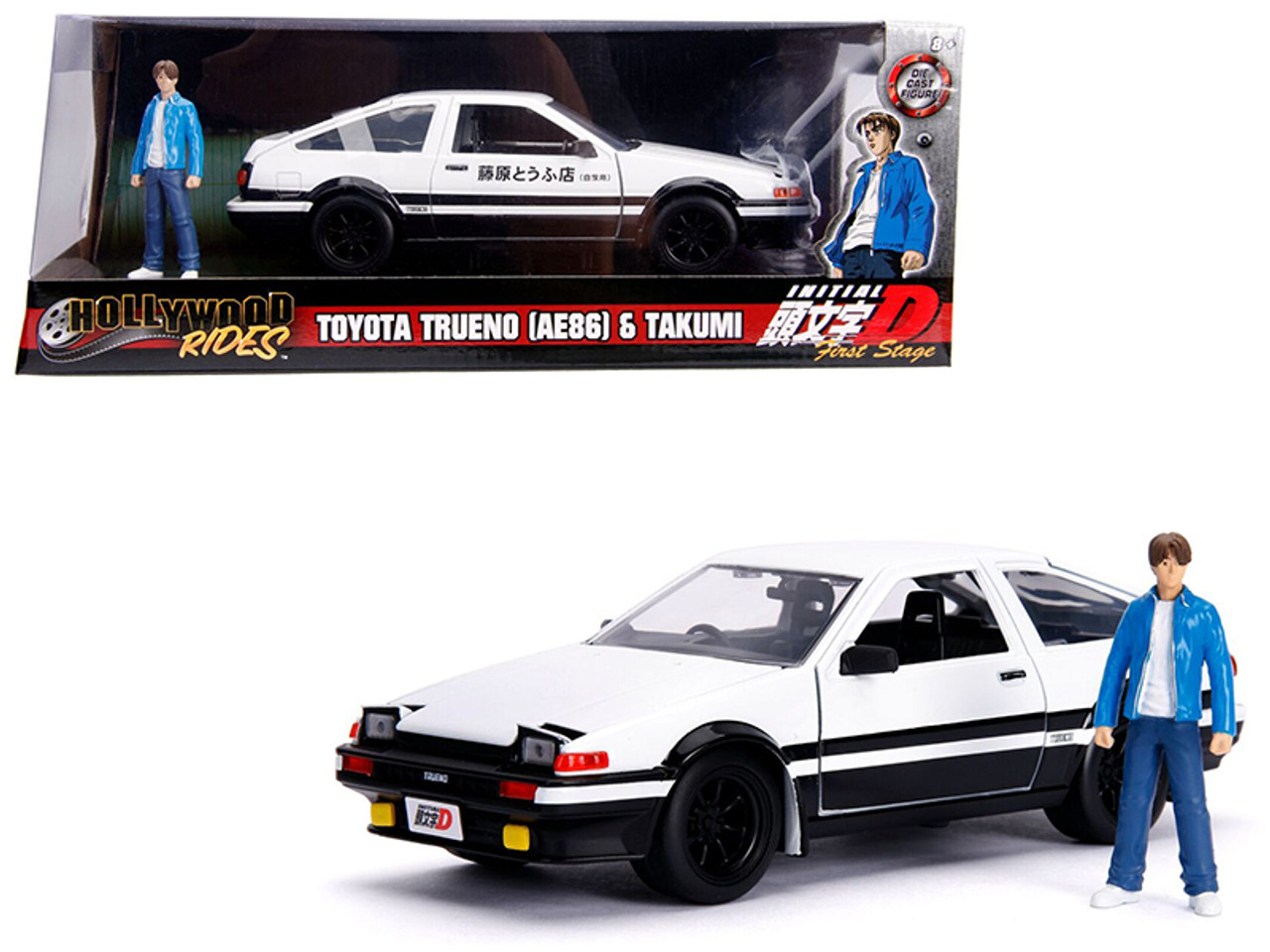 Toyota Trueno (AE86) with Takumi Diecast Figure 