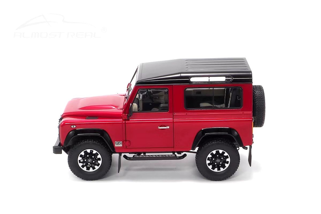 1/18 Almost Real Land Rover Defender 90 Works V8 70th Anniversary (Red) Diecast Car Model Limited 300 Pieces