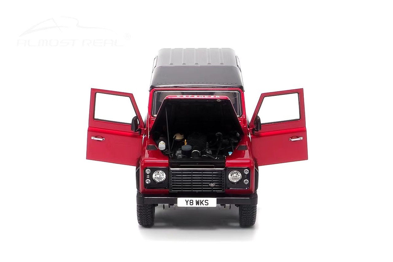 1/18 Almost Real Land Rover Defender 90 Works V8 70th Anniversary (Red) Diecast Car Model Limited 300 Pieces