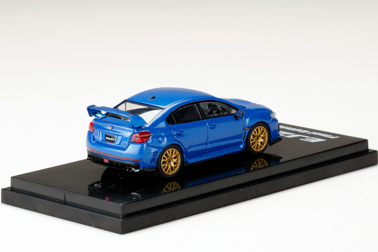 1/64 Hobby Japan Subaru WRX STI EJ20 Final Edition Blue Diecast Car Model