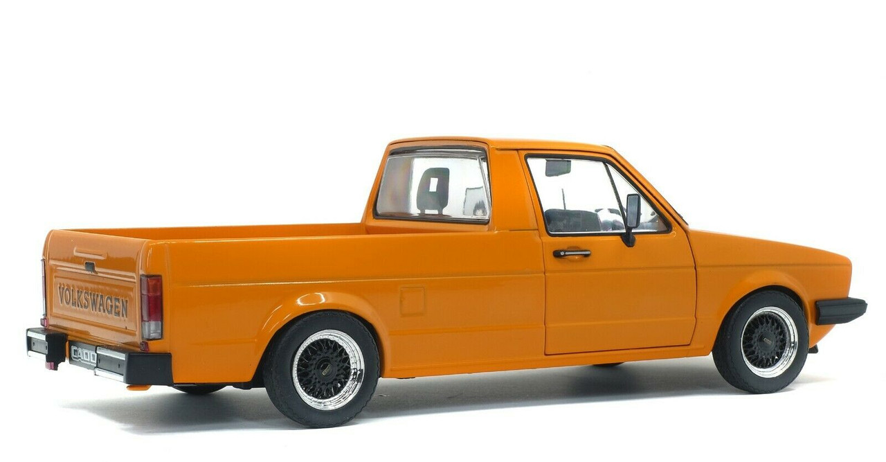 1982 Volkswagen Caddy MKI Pickup Truck Custom Orange 1/18 Diecast Model Car by Solido