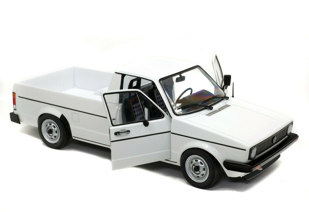 1982 Volkswagen Caddy MKI Pickup Truck White 1/18 Diecast Model Car by Solido
