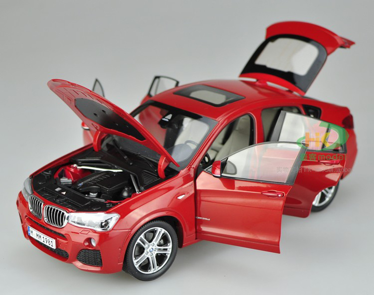 1/18 Dealer Edition BMW X4 F26 (2014–2018) (Red) Diecast Car Model