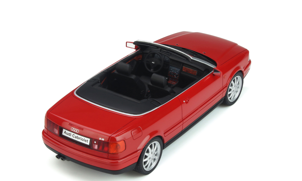 1/18 OTTO Audi 80 Cabriolet (B3) 2.8l (Red) Resin Car Model Limited (Jan 2021)