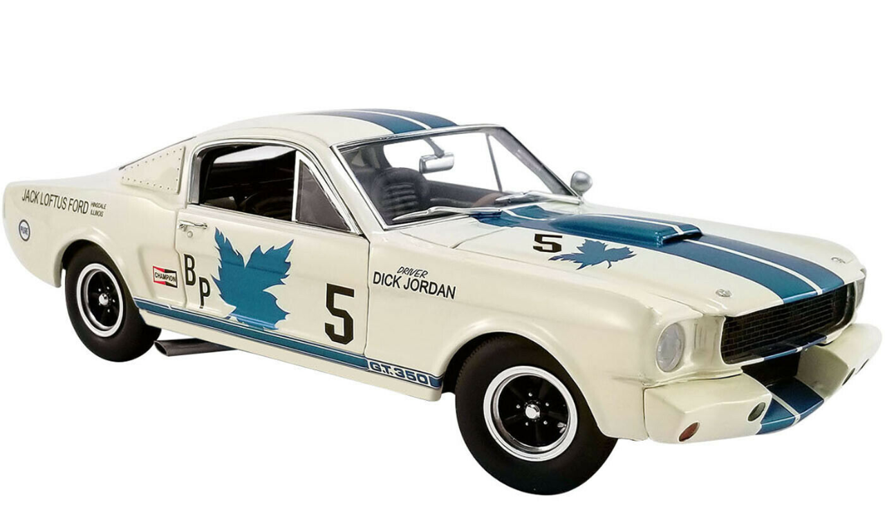 1/18 ACME 1965 Ford Mustang Shelby GT350R Canadian Champion Diecast Car Model Limited