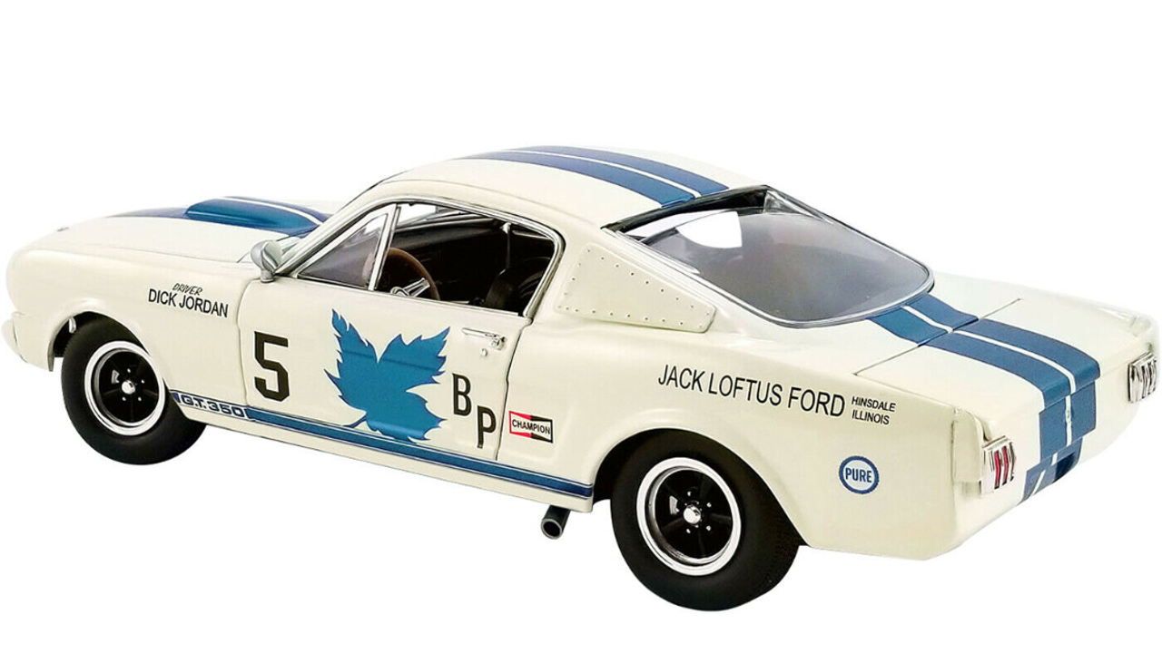 1/18 ACME 1965 Ford Mustang Shelby GT350R Canadian Champion Diecast Car Model Limited