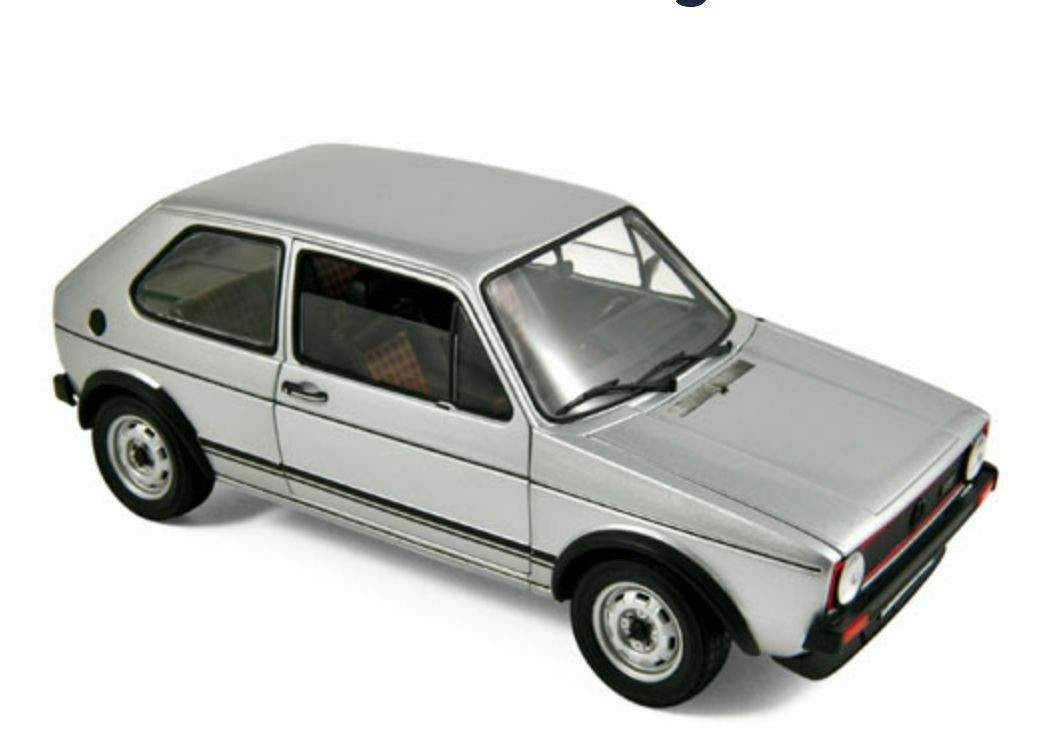 1/18 Norev 1976 Volkswagen VW Golf I GTI (Silver) Diecast Car