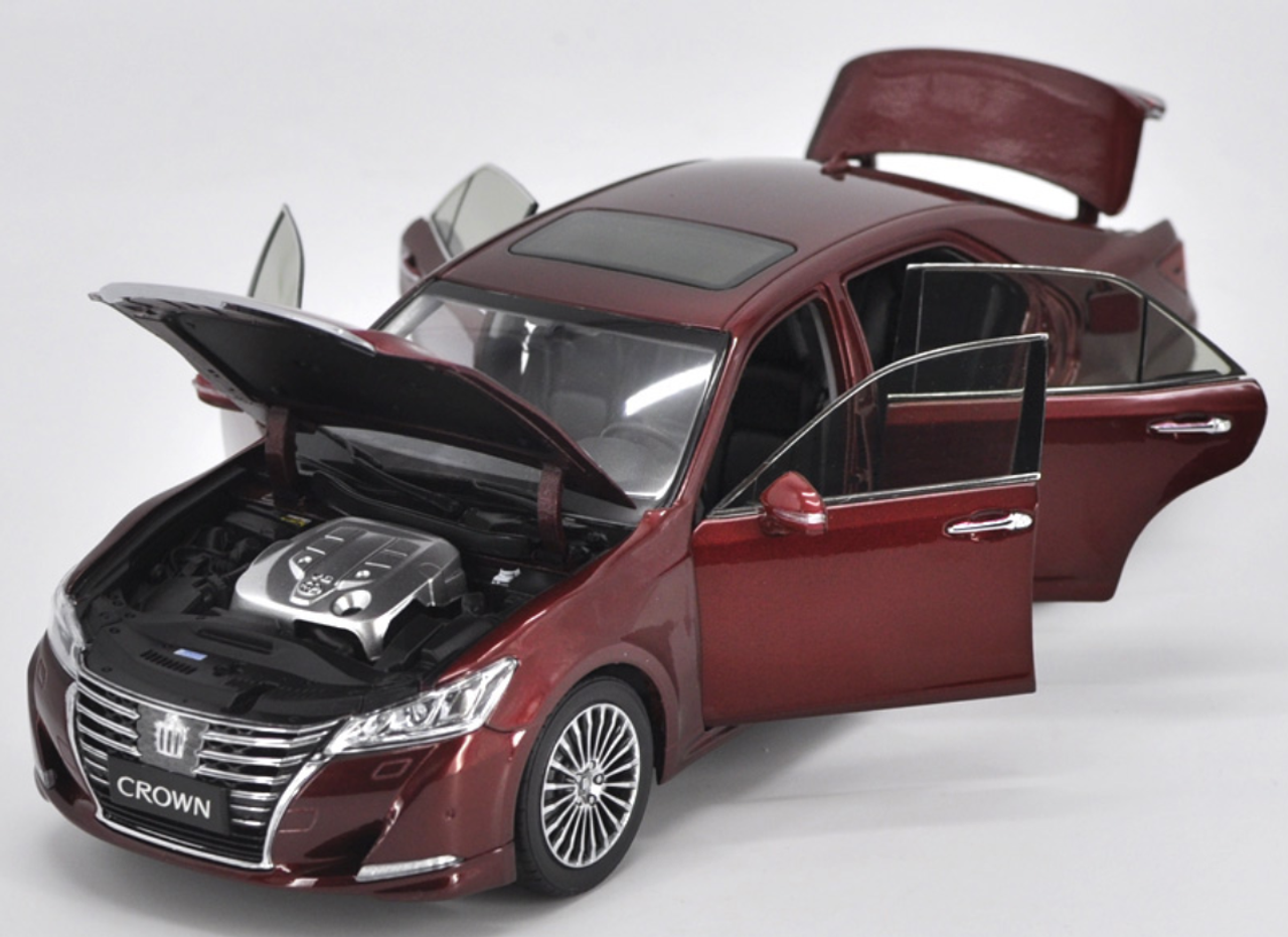 1/18 Dealer Edition Toyota Crown 14th Generation (S210 Model: 2012–2018) (Red) Diecast Car Model