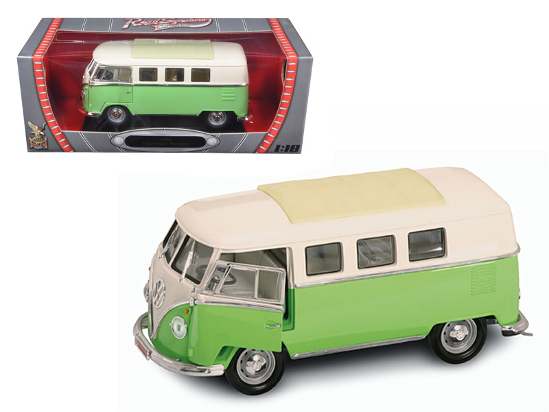 1962 Volkswagen Microbus Light Green 1/18 Diecast Car Model by