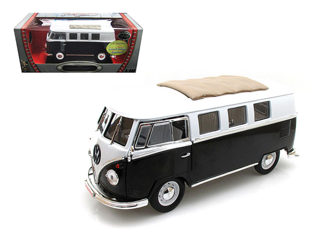 1962 Volkswagen Microbus Black with Sliding Fabric Sunroof Limited