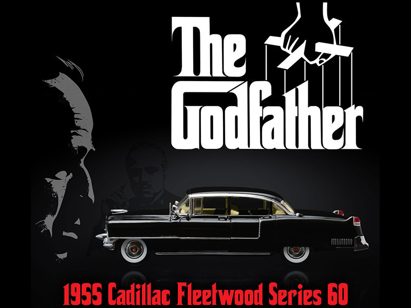 1/18 Greenlight 1955 Cadillac Fleetwood Series 60 Special Black