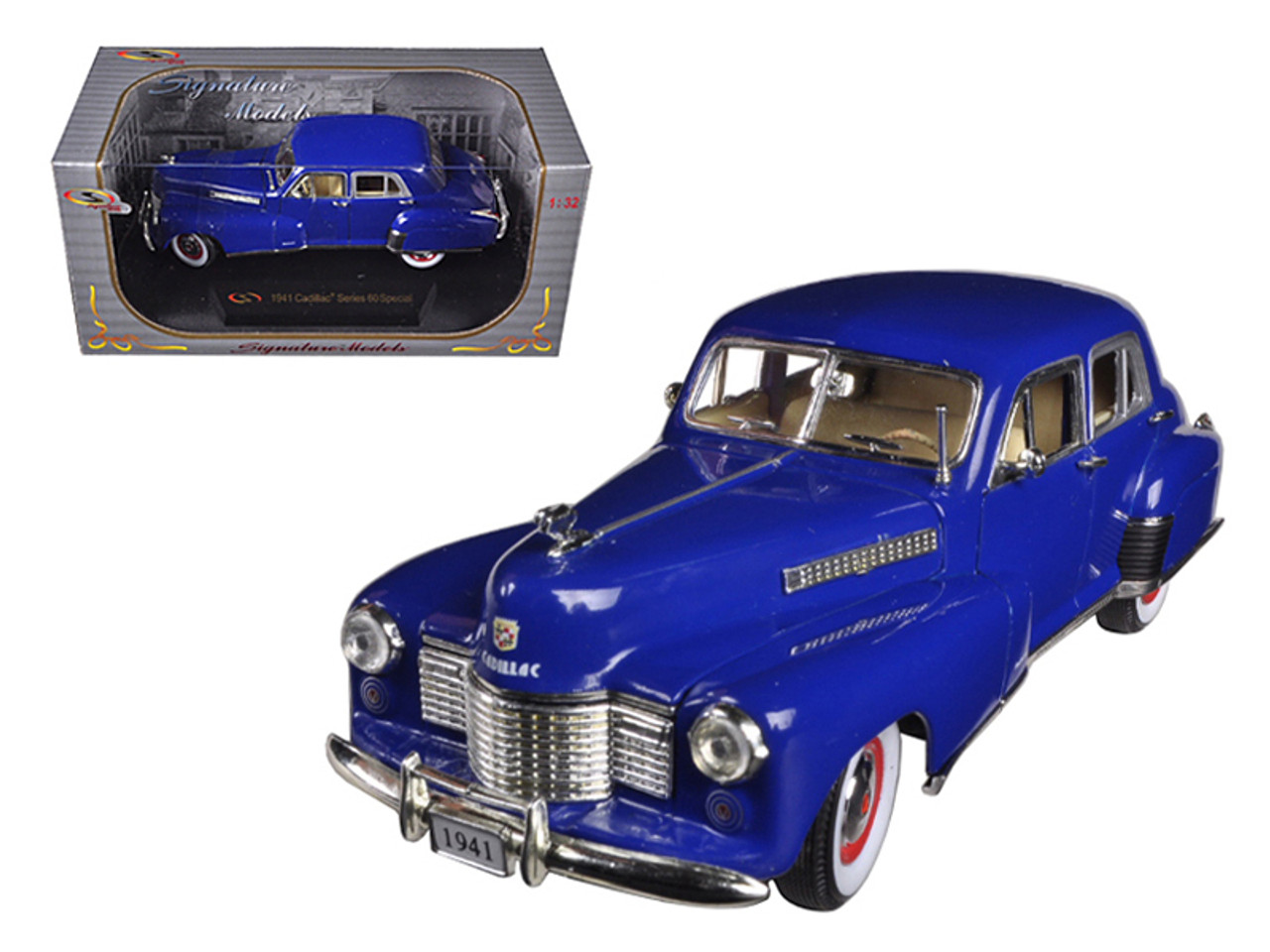 1941 Cadillac Series 60 Special Blue 1/32 Diecast Car Model by Signature Models