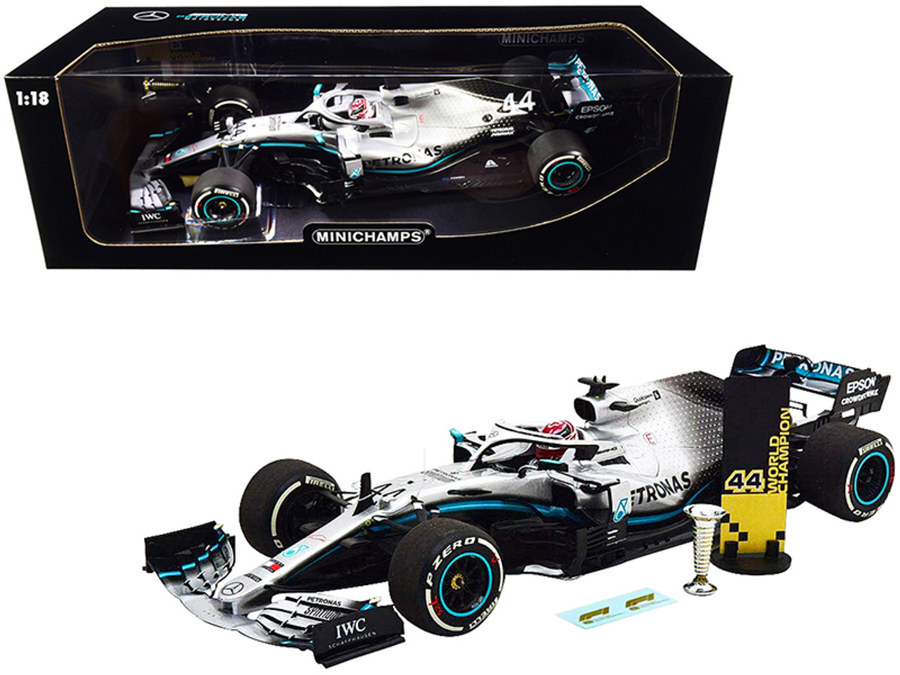 送料無料 Mercedes-AMG 1/18 スパーク W10 USA 2019 #44 ミニカー