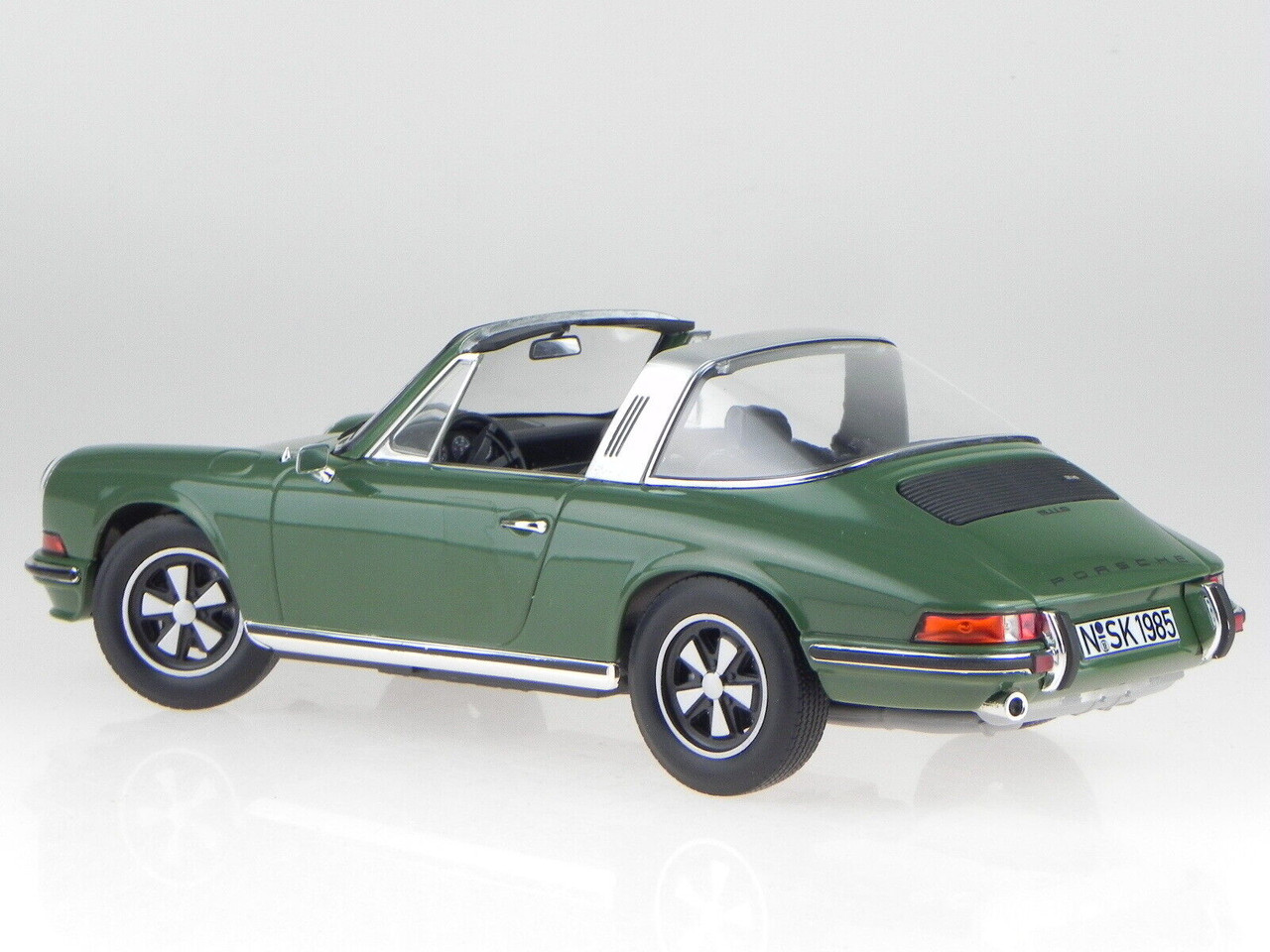 1/18 Norev 1973 Porsche 911 S Targa (Green with Black Top) Diecast Car Model