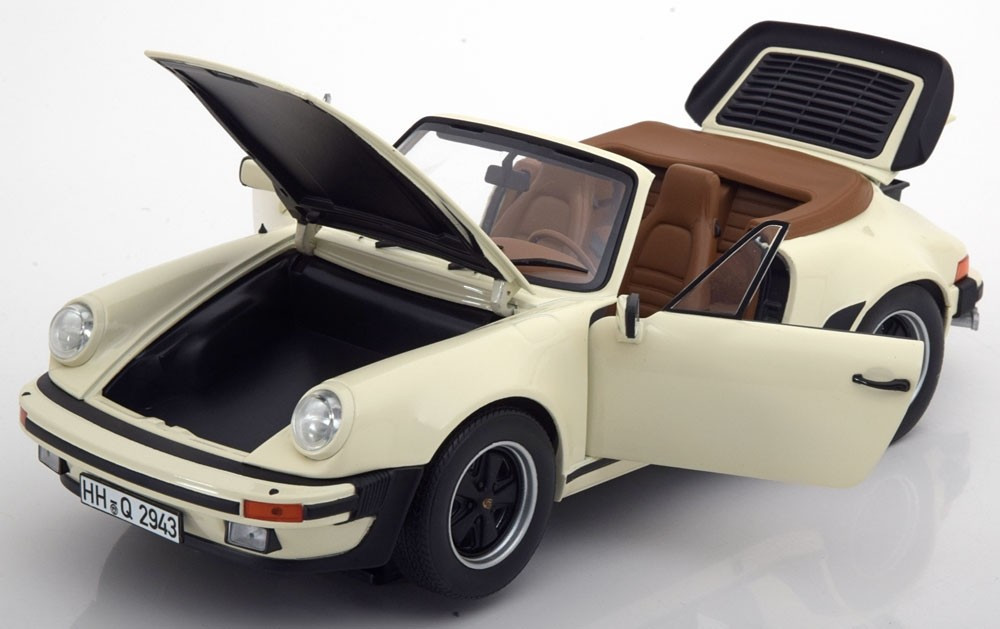 1/18 Norev 1987 Porsche 911 930 Turbo Cabriolet (Ivory Cream White