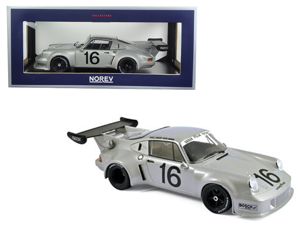 Porsche 911 RSR #16 Mid-Ohio 3 Hours 1977 Follmer/Holmes 1/18 Diecast Model Car by Norev