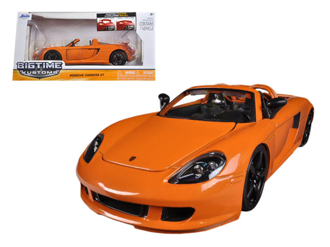 2005 Porsche Carrera GT Orange 1/24 Diecast Car Model by Jada