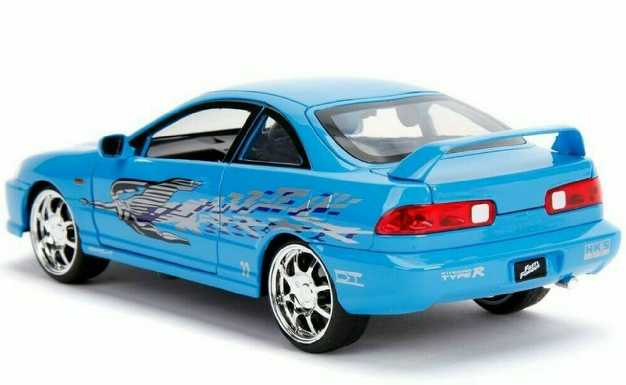 1/24 Mia's Acura Integra RHD (Right Hand Drive) Blue "The Fast and the Furious" Movie Diecast Model Car