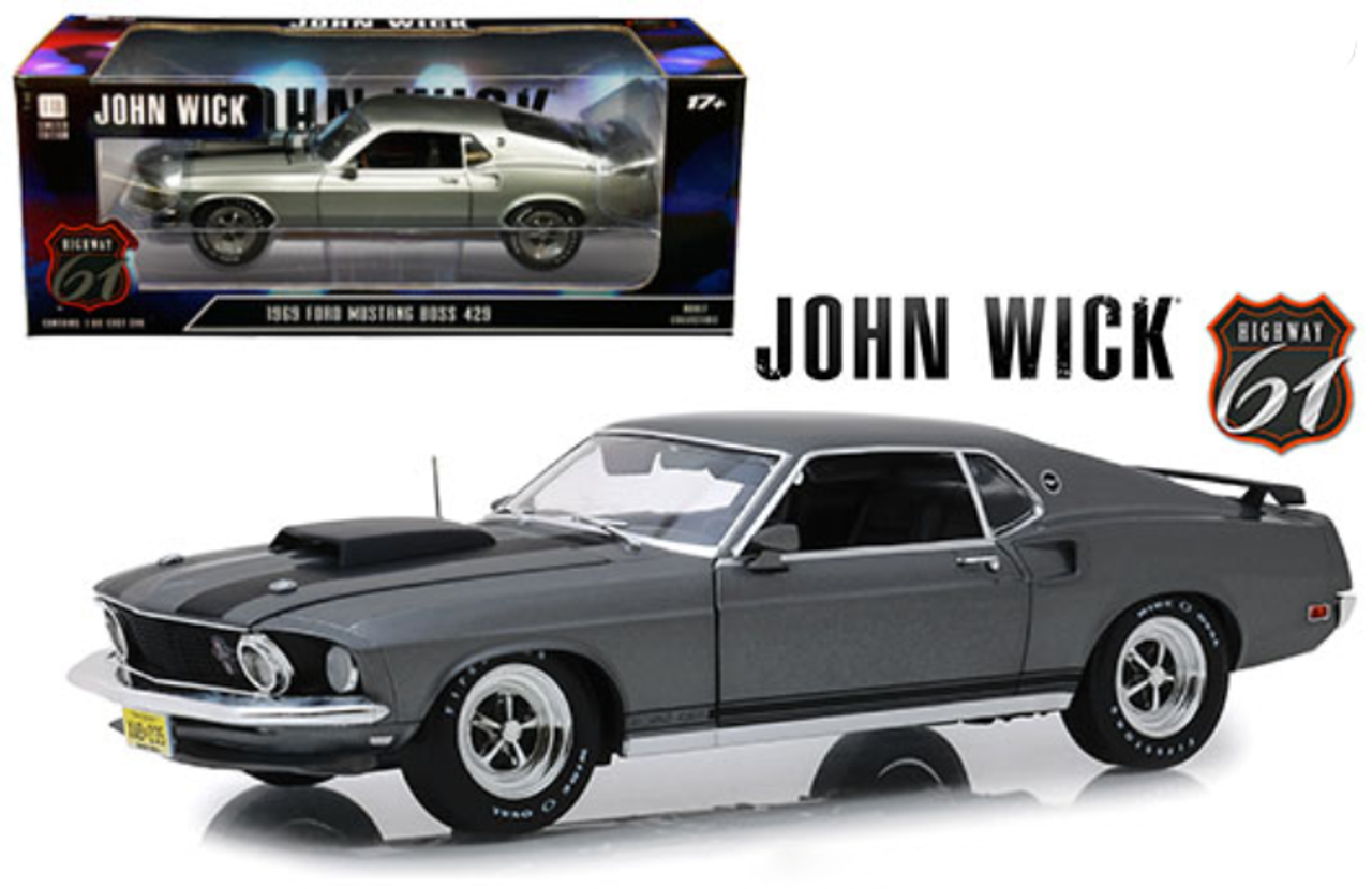 John Wick Mustang Diecast | John Wick 1969 Mustang Model Car