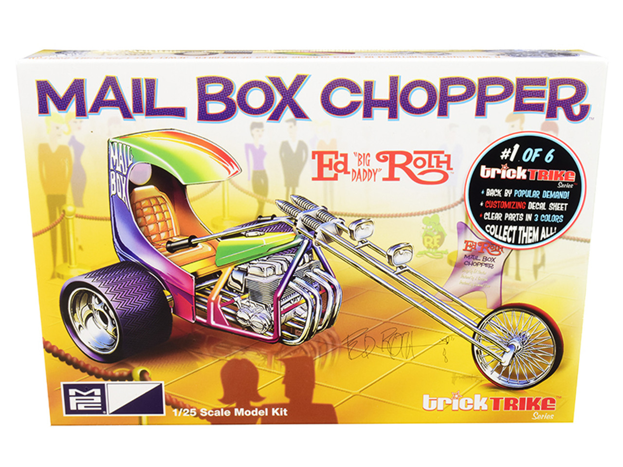 Skill 2 Model Kit Mail Box Chopper Trike (Ed "Big Daddy" Roth's) "Trick Trikes" Series 1/25 Scale Model by MPC