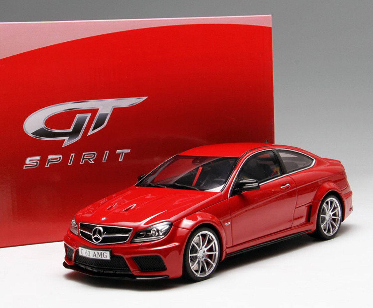 1/18 GTSpirit Mercedes-Benz C63 AMG Coupe (Red) Limited