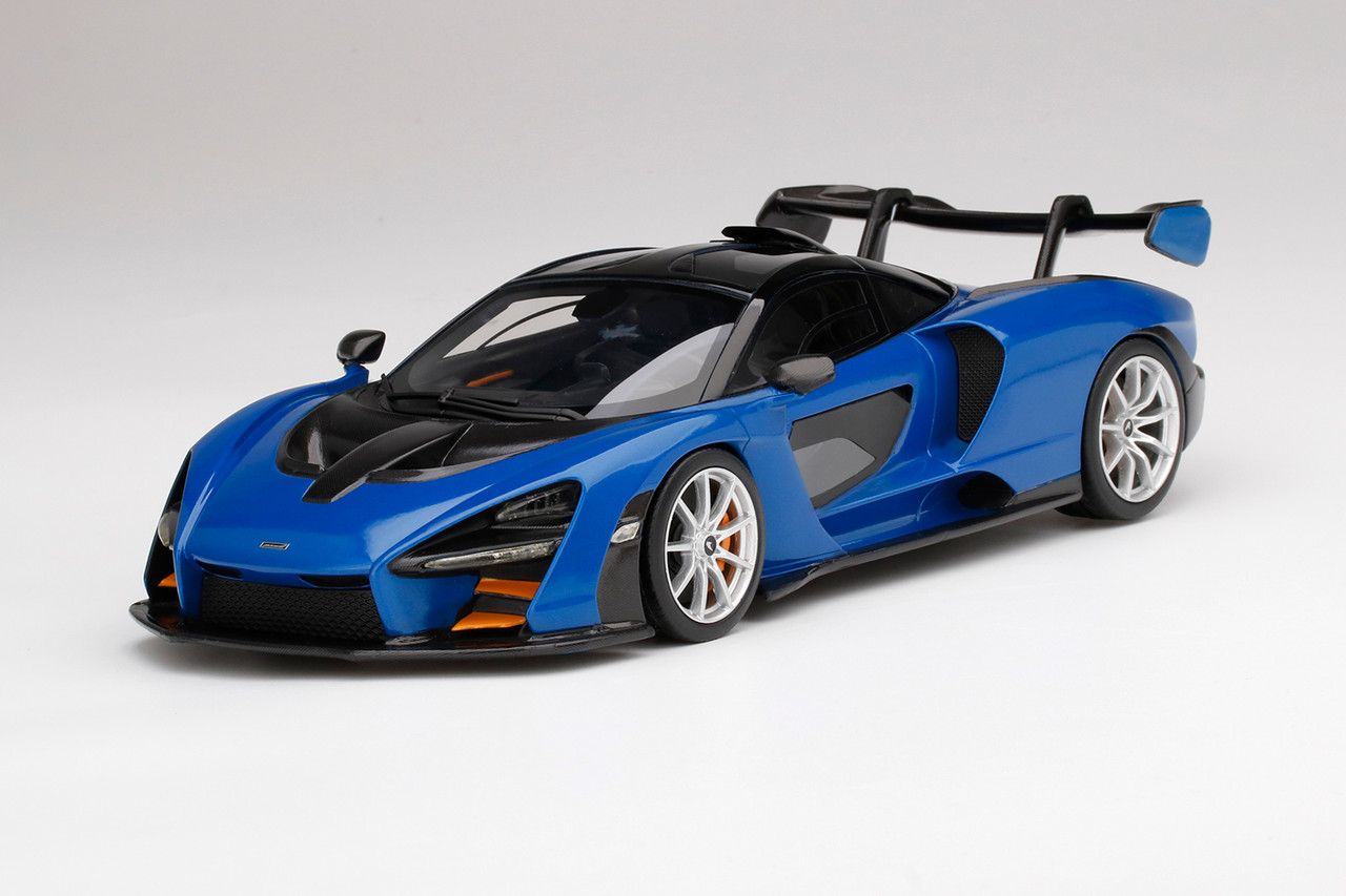 1/18 McLaren Senna Antares Blue Resin Car Model