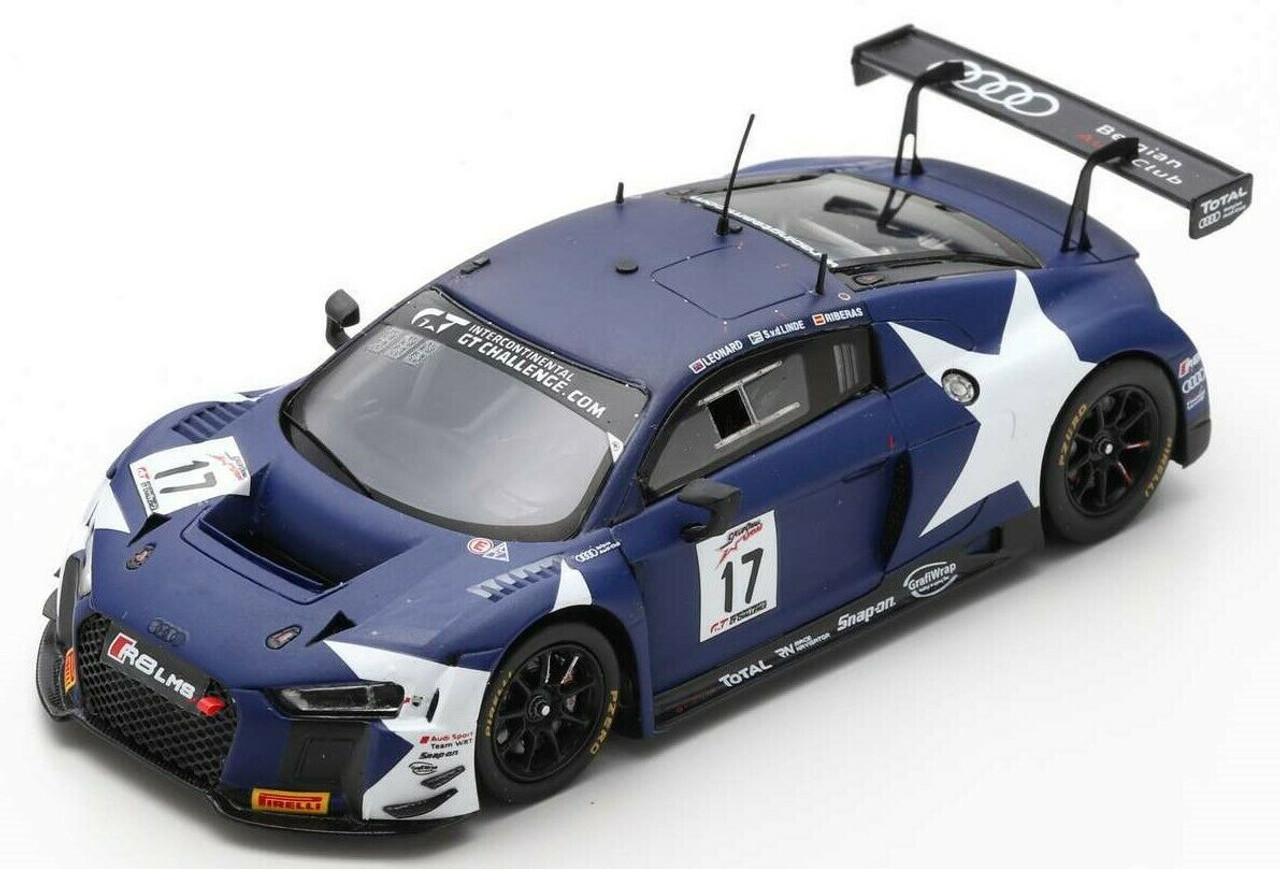 1/43 Audi R8 LMS No.17 Audi Sport Team WRT 5th California 8H 2018 S. van der Linde - A. Riberas - S. Leonard Limited 500