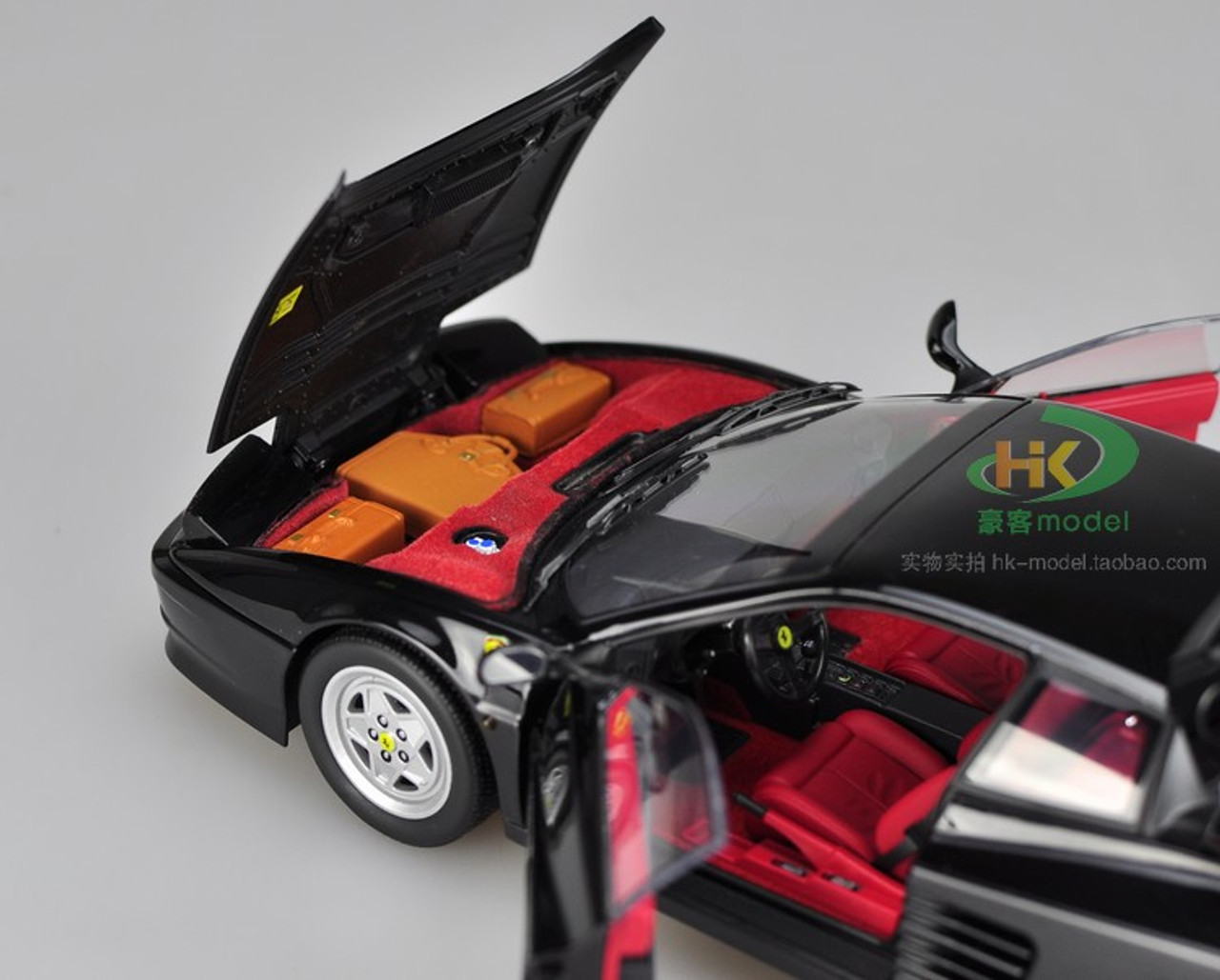 1/18 Kyosho 1989 1990 Ferrari Testarossa (Black) Diecast Car Model