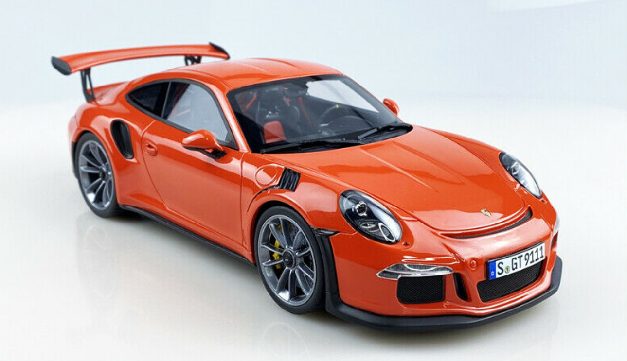 Modèle Réduit Porsche 911 GT2 RS 991.2 1:18 GT Spirit - Édition Limitée En Résine Bleue - Boîte Neuve