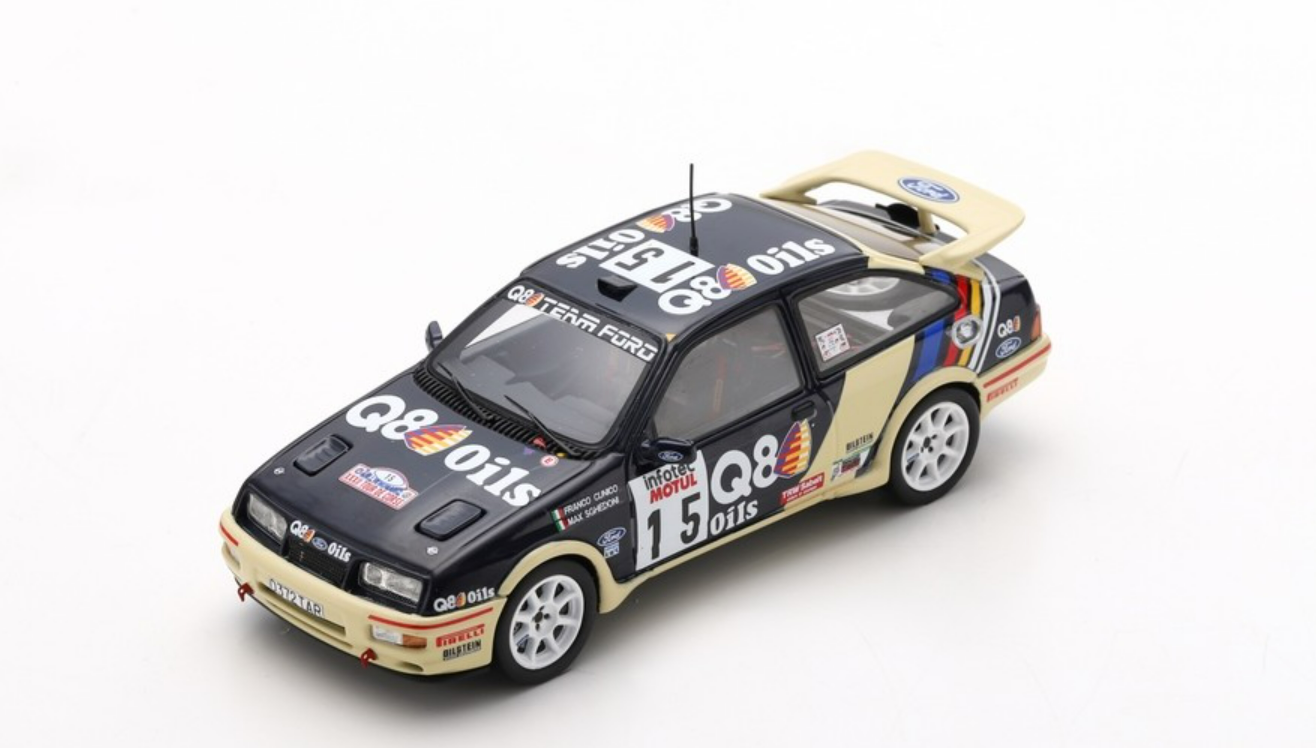 Modèle Réduit Ford Sierra RS Cosworth Rallye Tour De Corse 1989 - Spark 1:43 - Édition Limitée