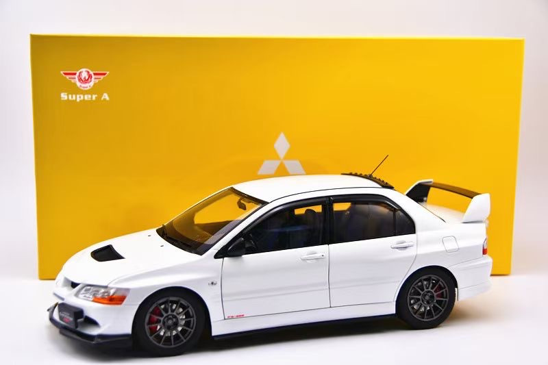 1/18 Super A Mitsubishi Evolution Evo 8 Evo VIII JDM (White) Diecast