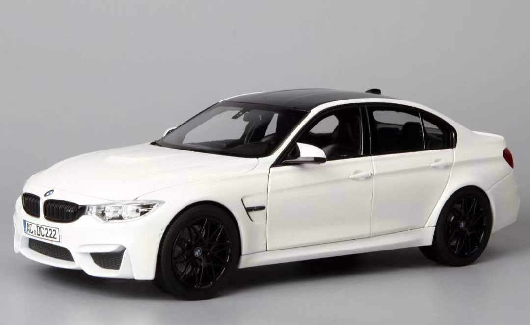1/18 Norev 2015-2019 BMW M3 Competition F80 (White) Diecast Car Model ...