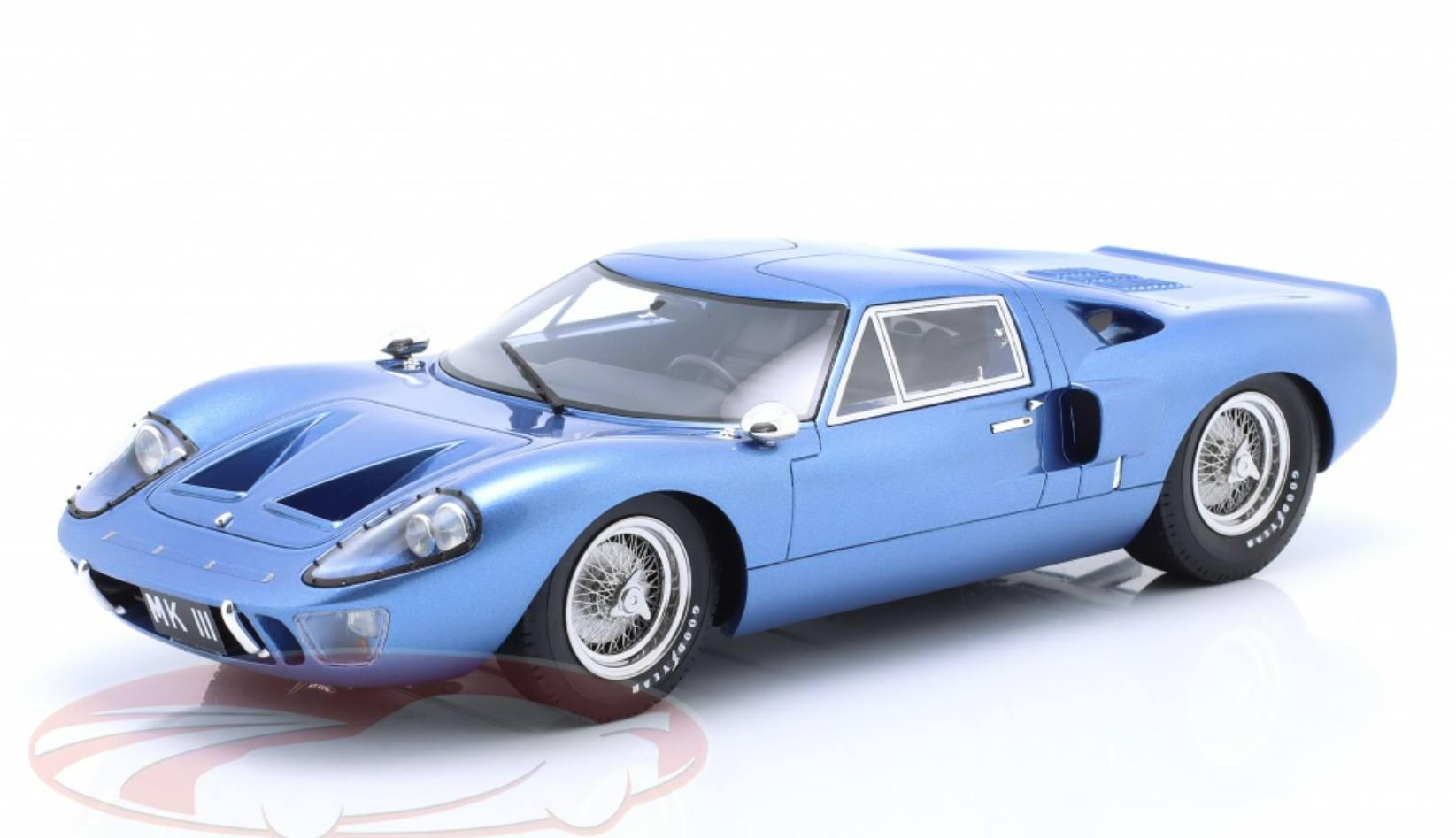 Ford GT40 Mk III 1966 Bleu Métallisé - Cult Models 1/18, Résine, Occasion CML110-1