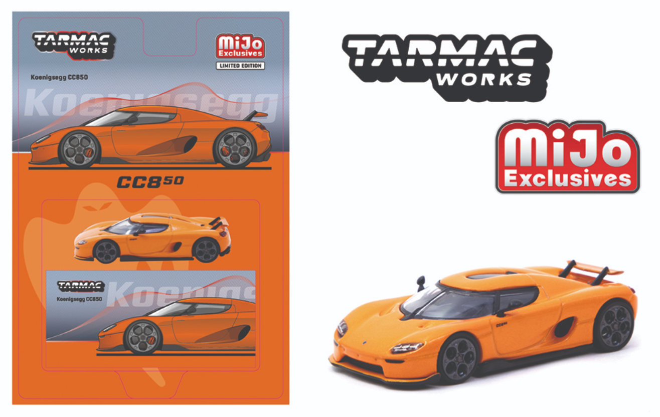 Tarmac Works 1/64 Koenigsegg CC850 Arancione – Modellino Auto Da Collezione