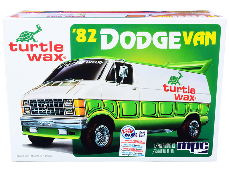 Skill 2 Model Kit 1982 Dodge Van Custom "Turtle Wax" 2in1 Kit 1/25