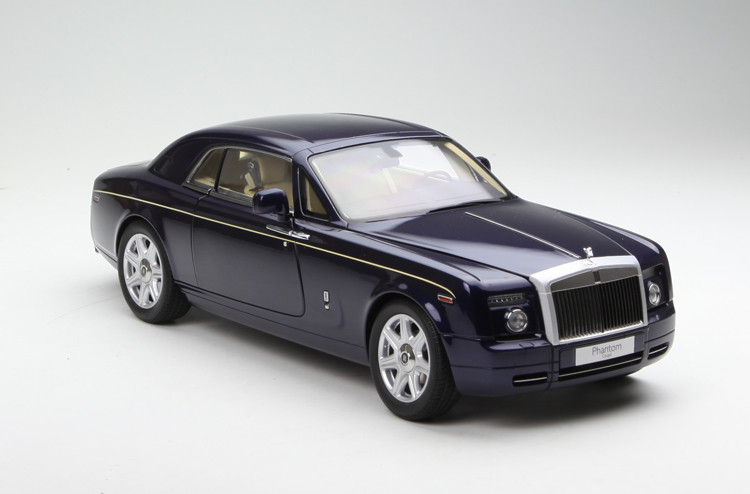 1/18 KYOSHO ROLLSROYCE PHANTOM COUPE Hardtop (Blue) Diecast Car Model